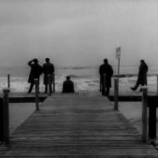 78 Federico Fellini - I Vitelloni (This shot wraps up the whole idea of the film - 5 souls trying to fi